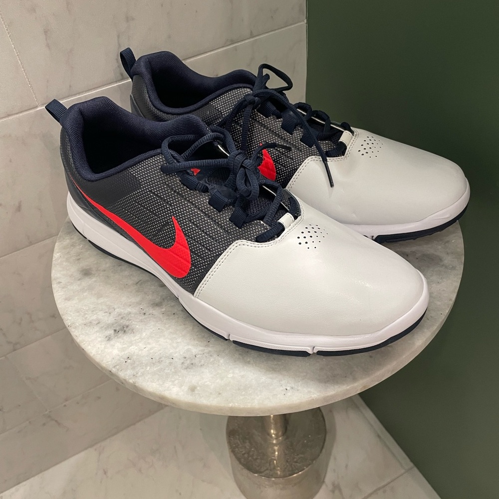 Nike Explorer Red White and Blue Spikeless Golf Shoes